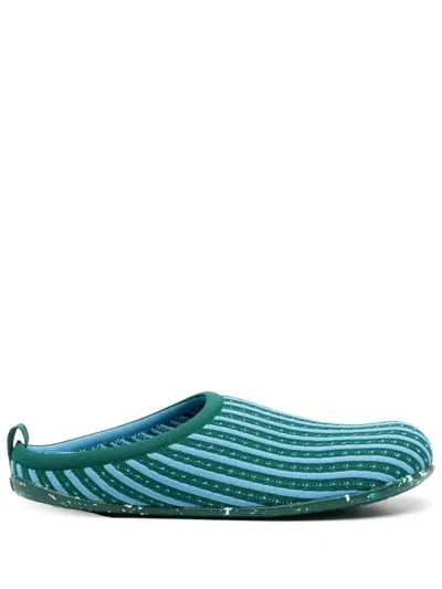 Camper Wabi Rib-knit Slippers In Blue