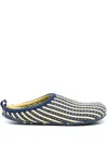 Camper Wabi Rib-knit Slippers In Yellow