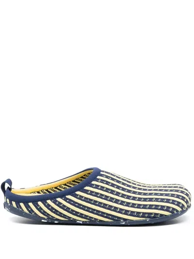Camper Wabi Rib-knit Slippers In Yellow Multi