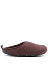 Camper Wabi Wool Slippers In Purple
