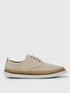 Camper Wagon  Shoes In Calfskin And Hemp In Beige