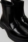 Camper Walden Loafer Chelsea Boot In Black
