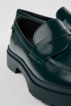 Camper Walden Mismatched Colour-block Loafers In Dark Green