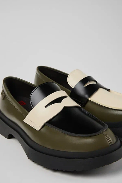 Camper Walden Leather Loafers In Green, Women's At Urban Outfitters