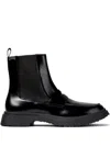 Camper Walden Leather Penny-slot Chelsea Boots In Black