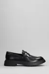Camper Walden Loafers In Black Leather In Black