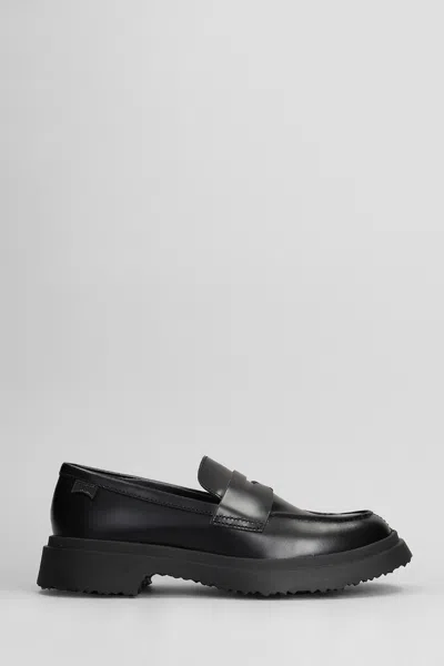 Camper Walden Leather Moc Toe Loafer Shoe In Black, Women's At Urban Outfitters