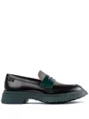 Camper Walden Mismatched Colour-block Loafers In Black