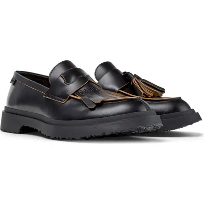 Camper Walden Mismatched Loafer In Black