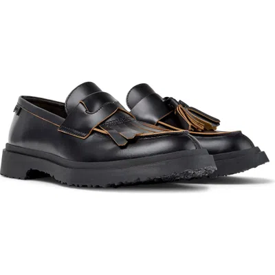 Camper Walden Mismatched Loafer In Black