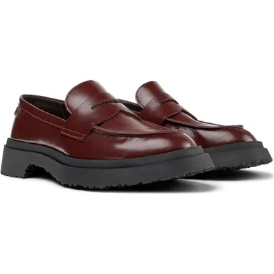 Camper Walden Penny Loafer In Burgundy