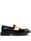 Camper Walden Twins Loafers In Black