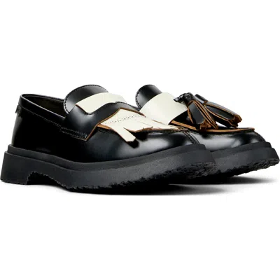 Camper Walden Twins Mismatched Loafer In Black