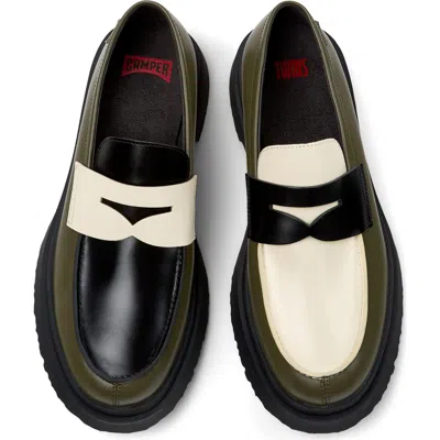 Camper Walden Twins Mismatched Penny Loafer In Multi