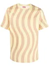 Camper Wave-print Short-sleeve T-shirt In Yellow