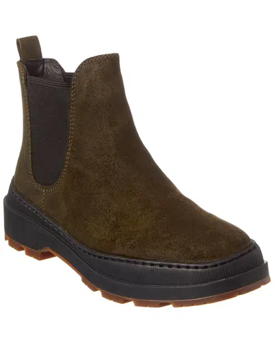 Camper Waxy Ufo Suede Boot In Green