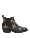 Camper Woman Ankle Boots Black Size 8 Leather