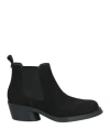 Camper Flat Ankle Boots  Woman Color Black In Black