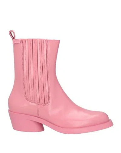 Camper Woman Ankle Boots Pink Size 8 Leather