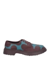 Camper Woman Lace-up Shoes Burgundy Size 9 Leather
