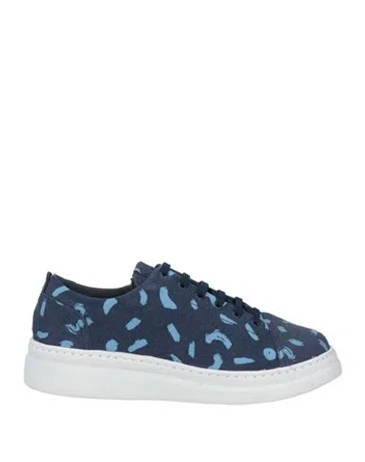 Camper Abstract-pattern Lace-up Sneakers In Navy Blue