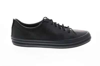 Camper Women's Black Leather Lace Up Euro Sneakers Shoes In Softhand Negro In Multi