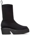 Camper Billie Leather Ankle Boots In Nero