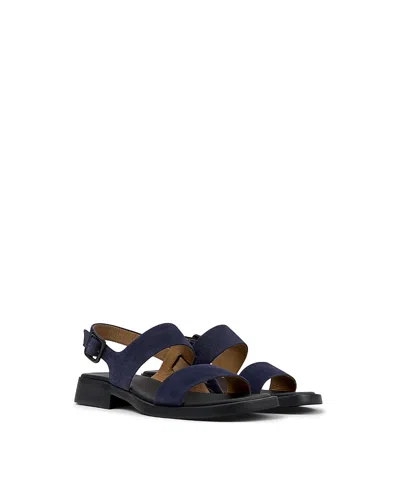 Camper Women's Dana Leather 2-strap Sandal In Animal Print