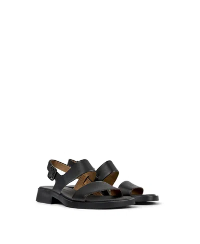 Camper Women's Dana Leather 2-strap Sandal In Black