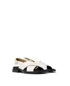 Camper Women's Dana Leather X-strap Sandal In White
