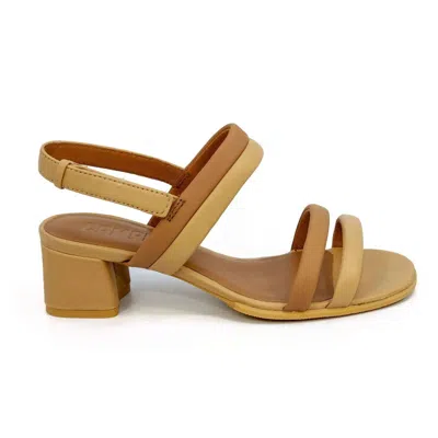 Camper Women's Katie Ankle Strap Heel Sandals In Nude In Brown