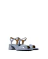 Camper Kora Leather Sandals In Blue