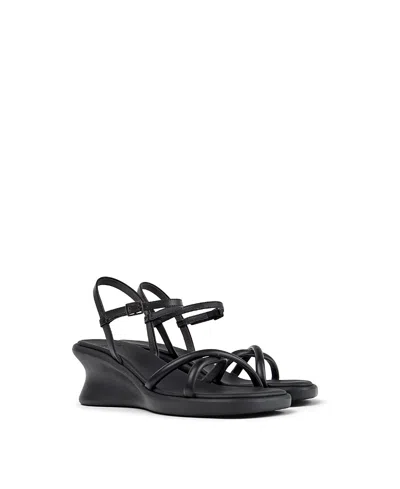 Camper Louise Wedge Sandal In Black