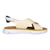 Camper Oruga Crossover-strap Sandals In Metallic
