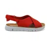 Camper Oruga Crossover-strap Sandals In Red
