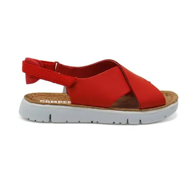 Camper Women's Oruga Sandals In Bright Red In White