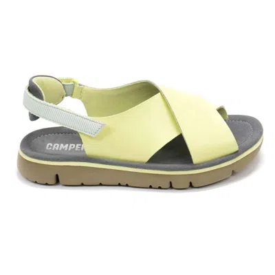 Camper Women's Oruga Sandals In Pastel Yellow In Multi