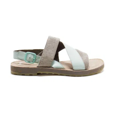 Camper Women's Pimpom Sandals In Grey/silver/navy Blue In Multi