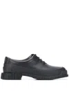 Camper Pix Textile Brogues In Black