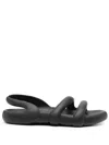 Camper Kobarah Flat Sandal Black In Nero