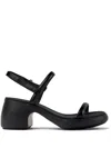 Camper Thelma 65mm Leather Sandals In Nero