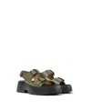 Camper Tasha Platform Sandal In Green