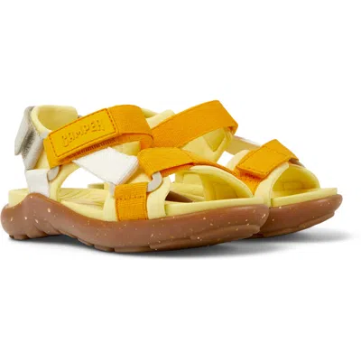 Camper Kids' Sandals For Girls In Orange,yellow,white