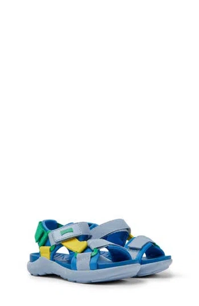 Camper Wous Slingback Sandal In Blue/blue Multi