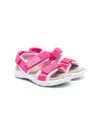 Camper Wous Touch Strap Sandals In Pink