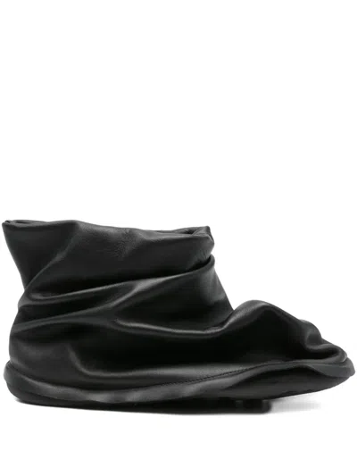 Camper X Issey Miyake Peu Form Calf Leather Boots In Black