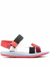 Camper X Sailgp Match Touch-strap Sandals In Red