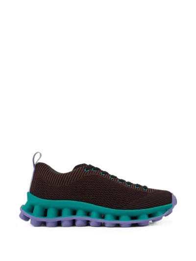 Camper X Sunnei Pelotissima Knit Sneakers In Brown