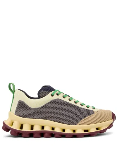 Camper X Sunnei Pelotissima Sneakers In Grey,yellow,beige