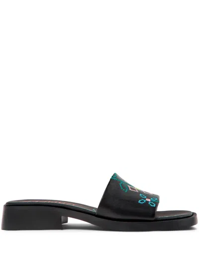 Camper X Twins Dana Sandals In Black